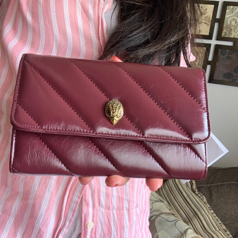 Authentic KURT GEIGER LONDON Quilted leather flap chain Crosby/Clutch - Picture 11 of 12